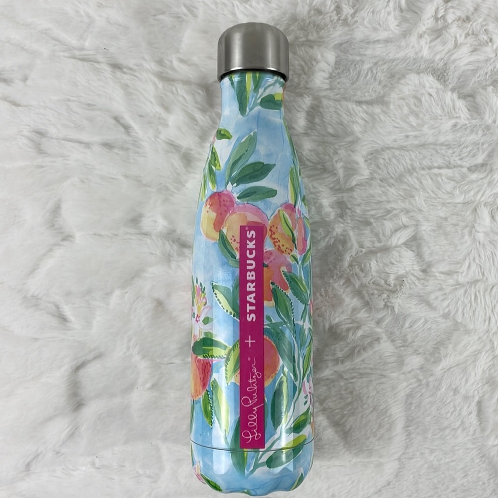 Lilly‎ Pulitzer Starbucks 2015 Peaches S'well Bottle 17 Oz